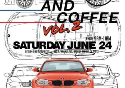 Team One Automotive BMWs And Coffee Vol 2 Flyer